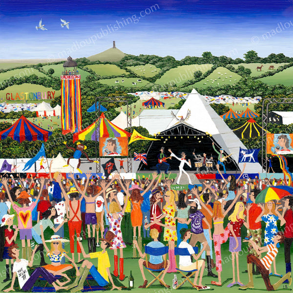 Louise Braithwaite Limited Edition Print - Glastonbury