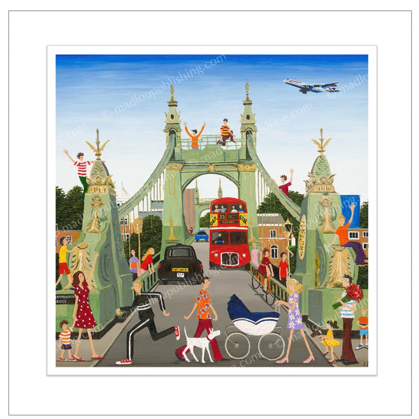 Louise Braithwaite Limited Edition Print - Hammersmith Bridge