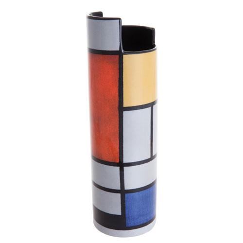 Silhouette d'art Vase by John Beswick - Mondrian - Composition with Large Red Plane SDA26
