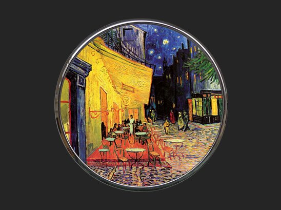 Pocket Mirror - Van Gogh - Terrace at Night M08GO