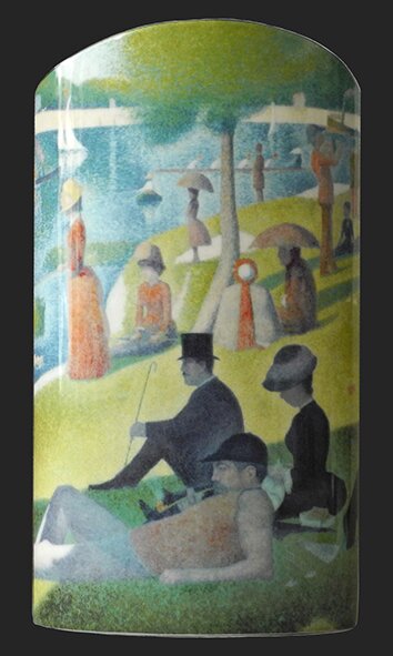 Silhouette d'art Vase by John Beswick - George Seurat - A Sunday on the Grand Jatte SDA33