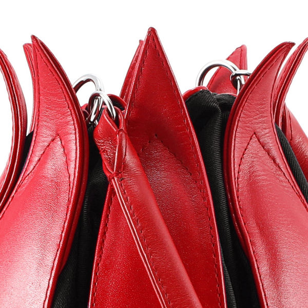 By-Lin Tulip Leather Bag - Red/Black