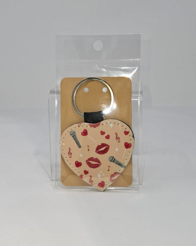 Singer Heart Keyring - Rebecca Plumb Design