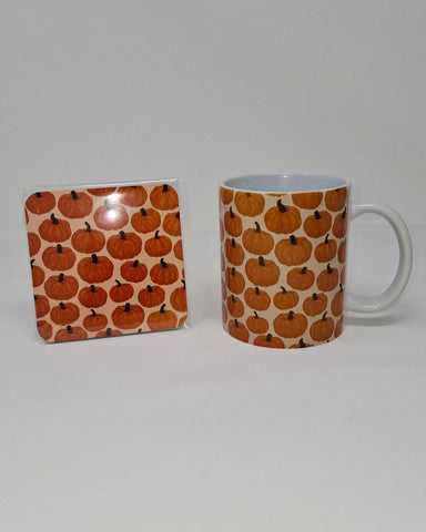 Pumpkin Patch Mug and Coaster Set - Rebecca Plumb Design