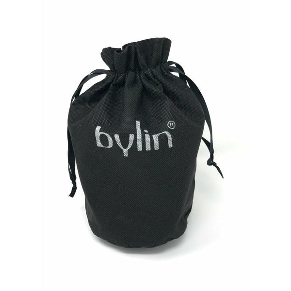 Leather Tulip Bag - Splash Blue and White