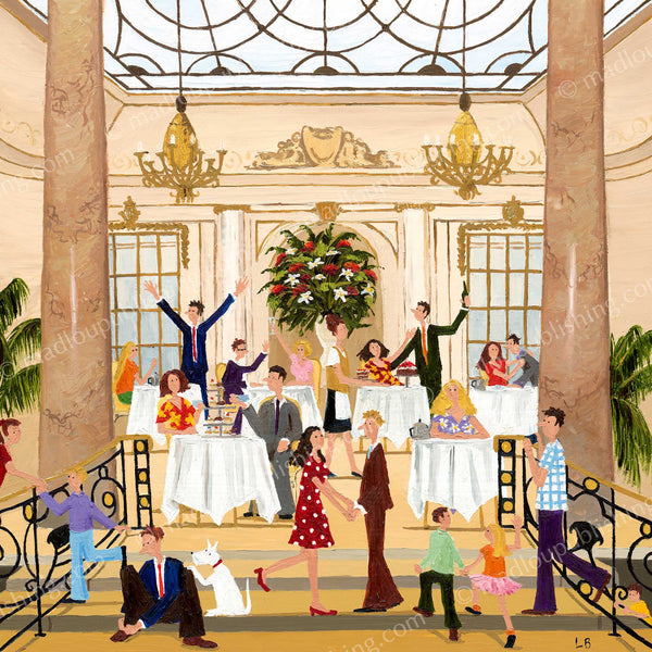 Louise Braithwaite Limited Edition Print - Tea at the Ritz