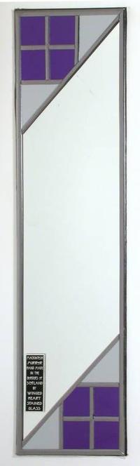 Rennie Mackintosh Mirror - Tartan in Purple