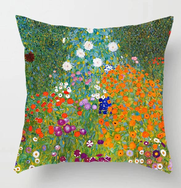 Klimt Flower Garden Cushion