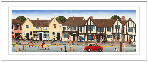 Louise Braithwaite Limited Edition Print - Lavenham Swan Hotel
