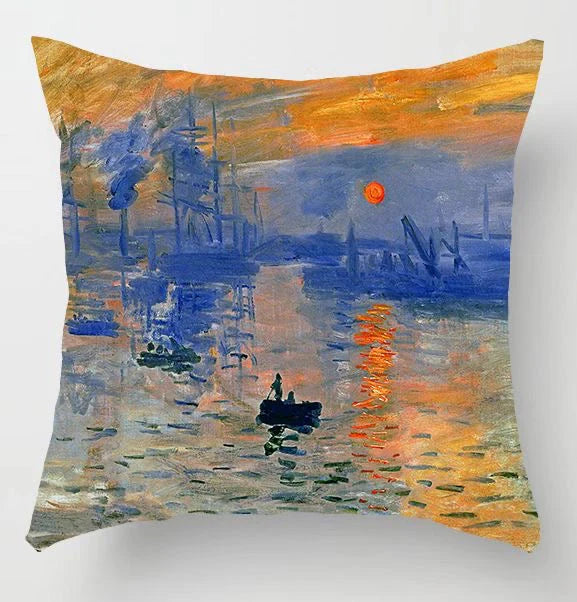 Monet 'Impression, Sunrise' Cushion
