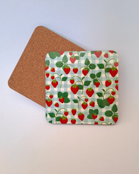 Strawberry Picnic Mug and Coaster Set - Rebecca Plumb Design