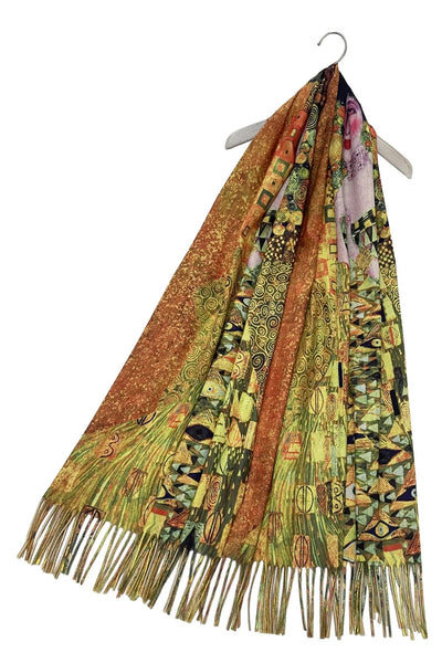 Klimt -  Portrait of Adele Wool Blend Scarf