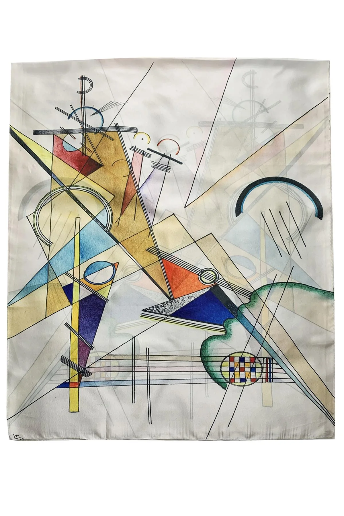 Kandinsky Abstraction Composition Painting Print Art Silk