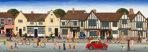 Louise Braithwaite Limited Edition Print - Lavenham Swan Hotel