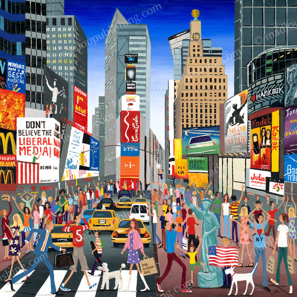 Louise Braithwaite Limited Edition Print - Times Square