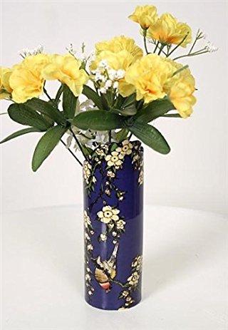 Silhouette d'art Vase by John Beswick - Hokusai - Bullfinch and Blossom SDA04