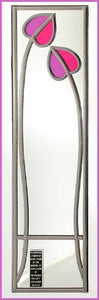 Rennie Mackintosh Mirror - Two Buds - Lavender Pink