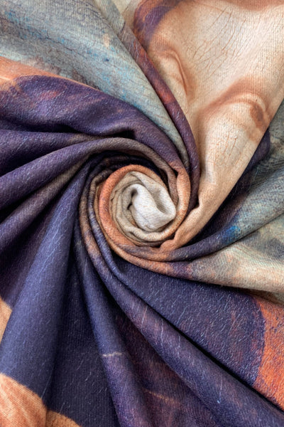 Leonardo Da Vinci Mona Lisa Wool Blend Scarf