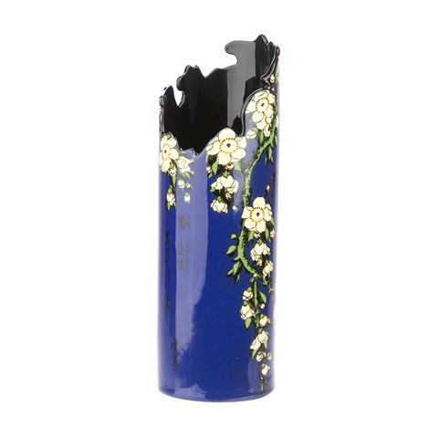 Silhouette d'art Vase by John Beswick - Hokusai - Bullfinch and Blossom SDA04