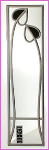 Rennie Mackintosh Mirror - Two Buds - Black & Frost