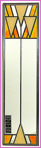 Rennie Mackintosh Mirror - Triangles - Gold & Cream