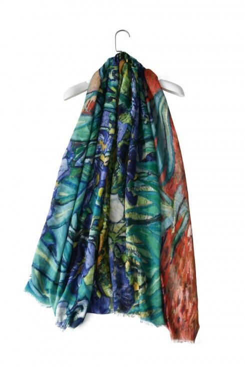 Van Gogh Irises Print Scarf