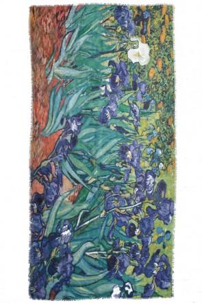 Van Gogh Irises Print Scarf
