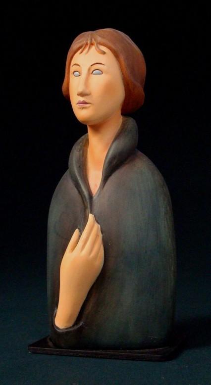 Modigliani - Blue Eyed Woman Statue MO09