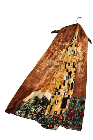 Klimt The Kiss Print  Scarf