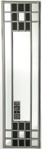 Rennie Mackintosh Mirror - Squares - Black