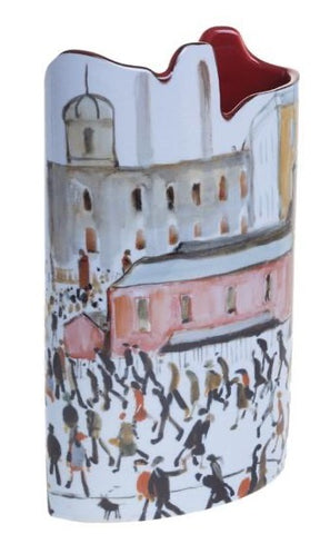 Silhouette d'art Vase by John Beswick - Lowry Going to Work SDA35