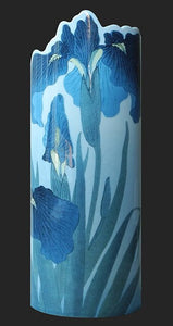 Silhouette d'art Vase by John Beswick - Koson - Irises SDA42