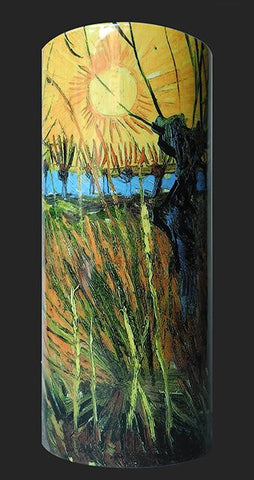 Silhouette d'art Vase by John Beswick - Van Gogh - Pollard Willows at Sunset SDA43