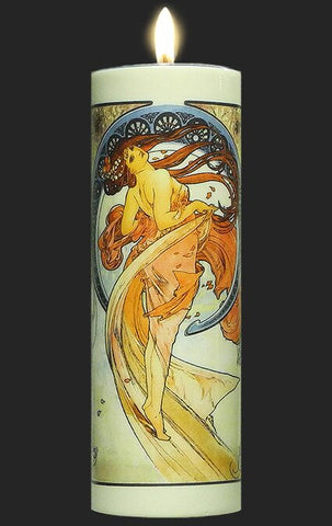 Tall Tea Light Holder - Mucha - The Arts TC08MU