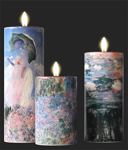 Set of 3 Tea Lights - Monet TS07MO